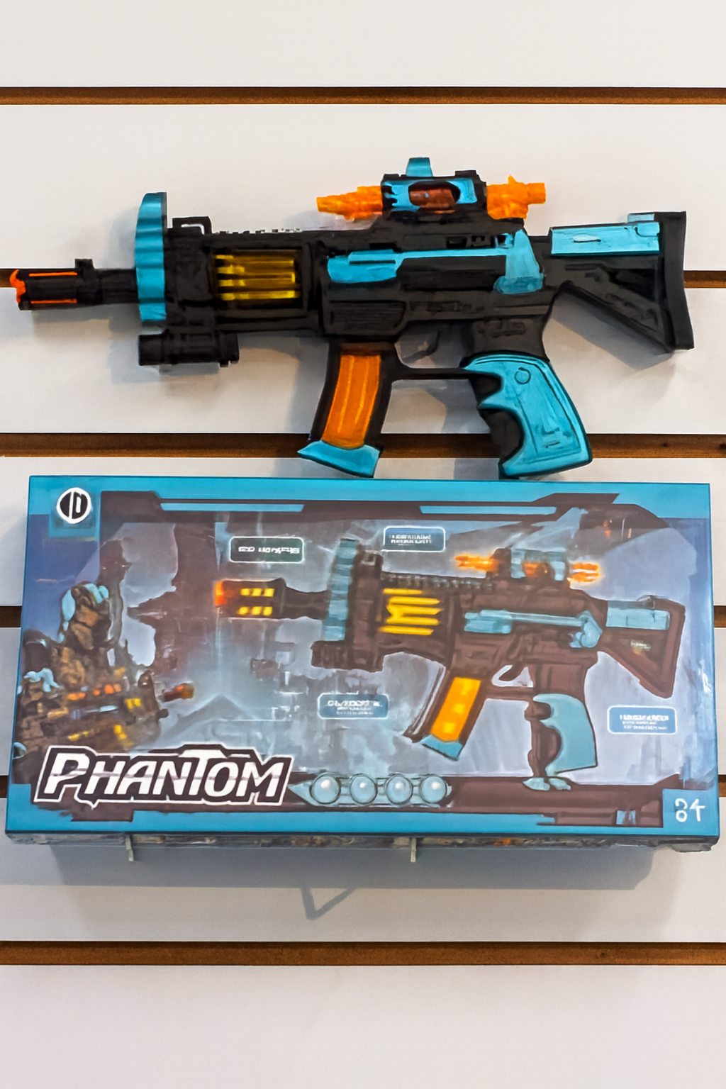 PISTOLA DE LUZ Y SONIDO MOVIM, AZUL/NEGR/DORAD - HW25047299